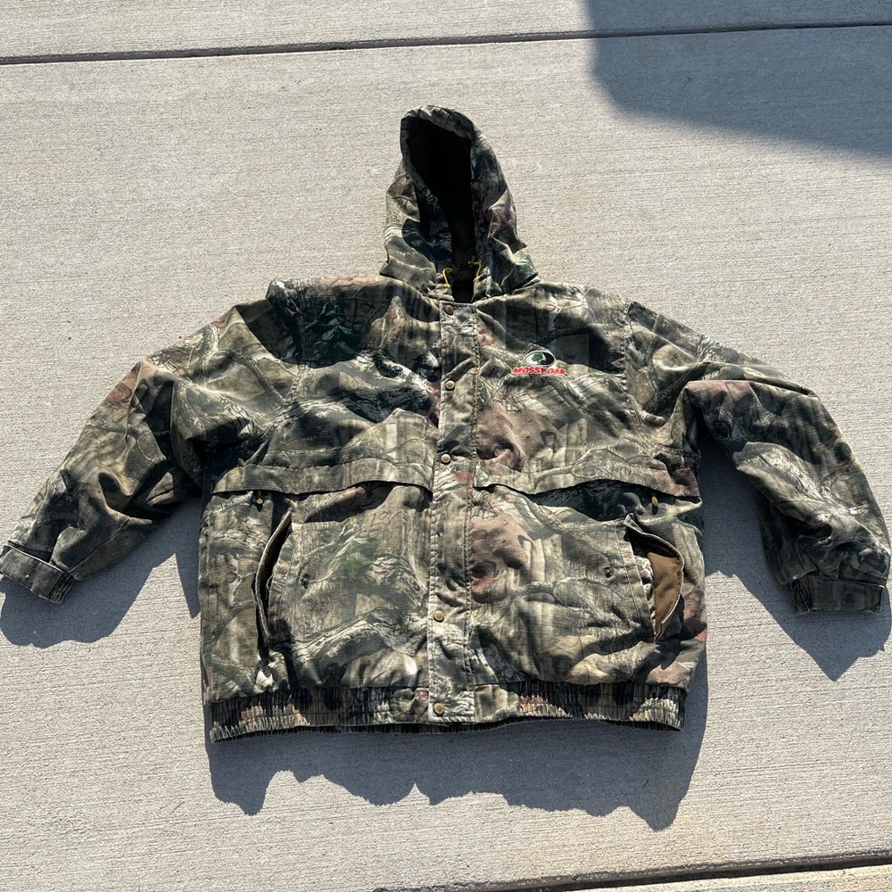 MOSSY OAK camo trucker coat